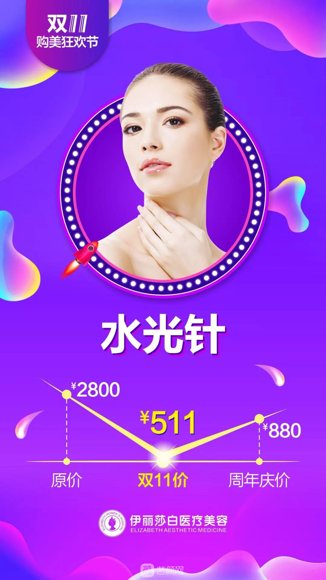 汕头伊丽莎白整形医院双11购美狂欢节优惠价格 安排安排，立马安排