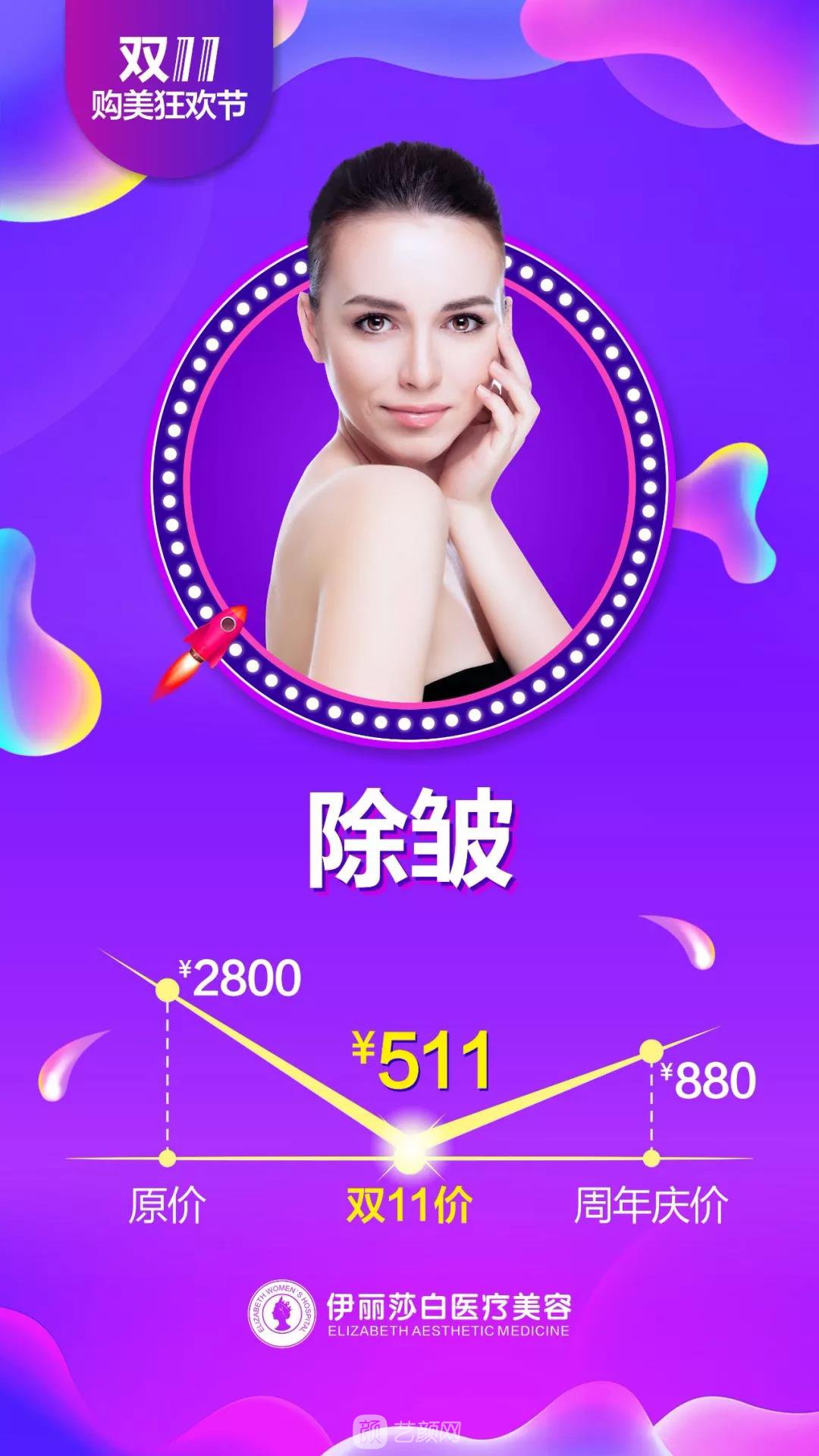 汕头伊丽莎白整形医院双11购美狂欢节优惠价格 安排安排，立马安排