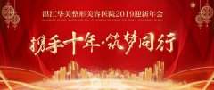 【携手十年 筑梦同行】湛江华美整形2019迎新年会取得圆满成功！